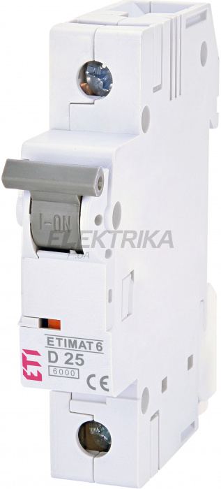 Автоматичний вимикач ETI ETIMAT 6 1p D25 002161518