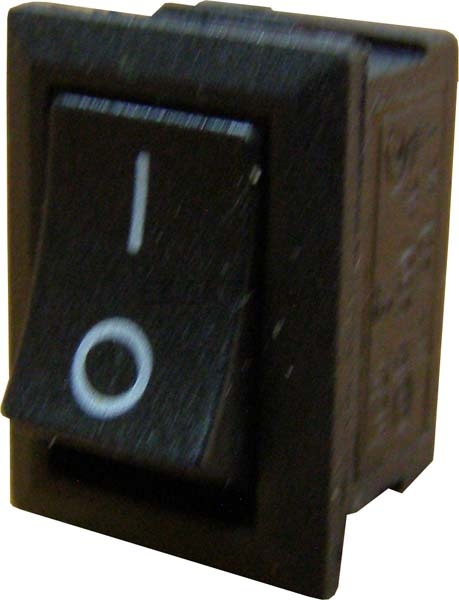 Перемикач 1-клавішний (чорний) YL211-05