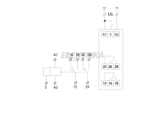 Реле часу асиметричного циклу NTE9-S2 AC/DC 12-240V (A0010240008)