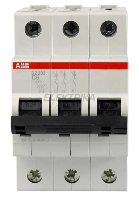Автоматичний вимикач ABB SZ203-C6 (2CDS253025R0064)