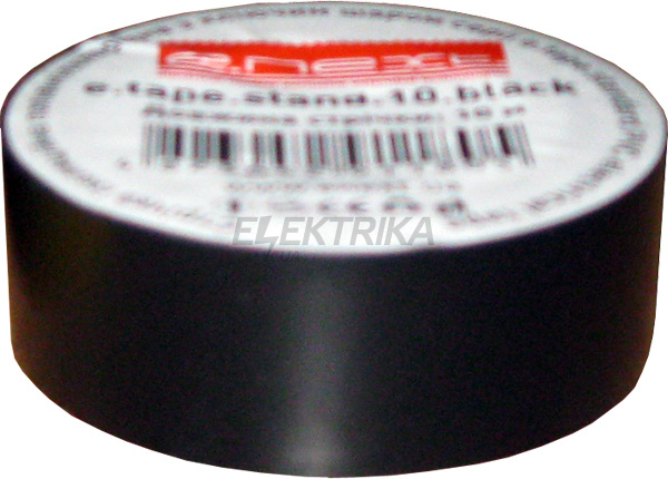 Ізолента e.tape.stand.10.black, чорна (10м)