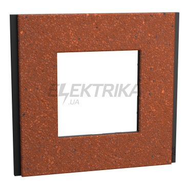 Рамка 1-постова Unica Deco Material, теракотовий (NU600271)