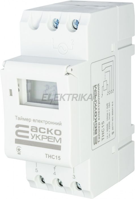Таймер тижневий електронний АСКО-УКРЕМ THC15 (A0090040005)