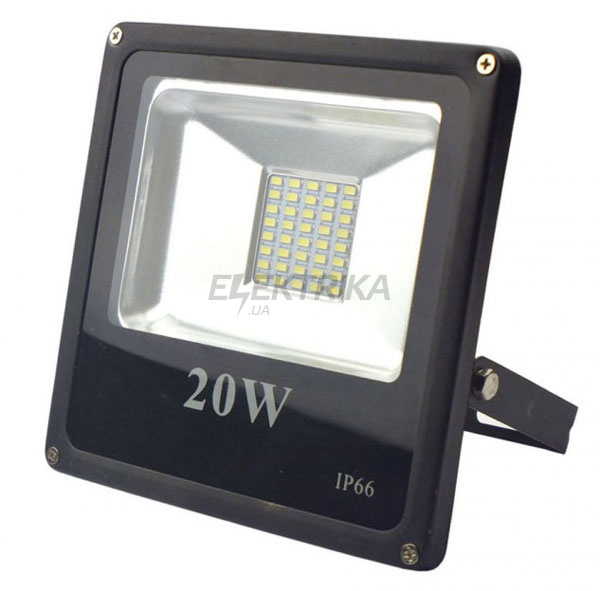 Прожектор світлодіодний FLS-20 20W 6500K 220V Чорний