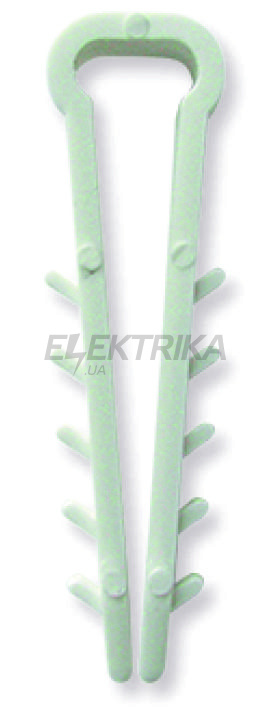 Дюбель ялинка плоска Lectris 4 14х5 мм біла 100 шт (03LCZAFTLBFWH)