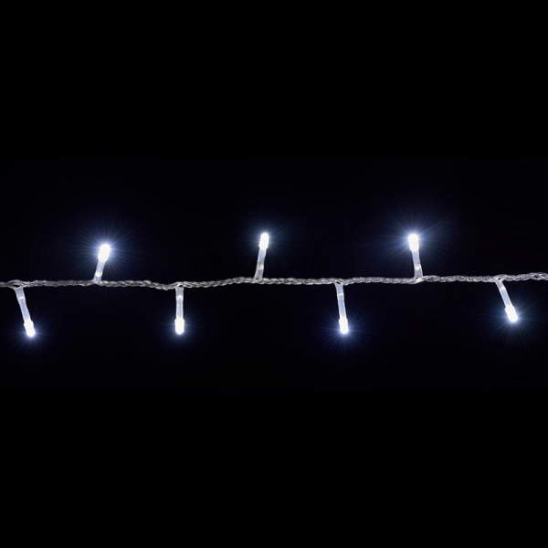 Гірлянда внутрішня DELUX STRING З 100LED 5m білий/прозорий IP20 (90009494)