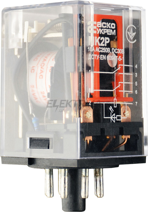 Реле проміжне АСКО-УКРЕМ МK2P (AC 24 V) (A0090010002)