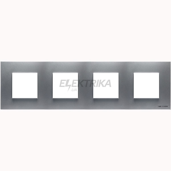 Рамка 4-постова Zenit N2274 PL, срібло