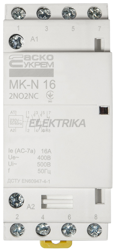 Контактор модульний АСКО-УКРЕМ MK-N 4P 16A 2NO2NC (A0040030028)