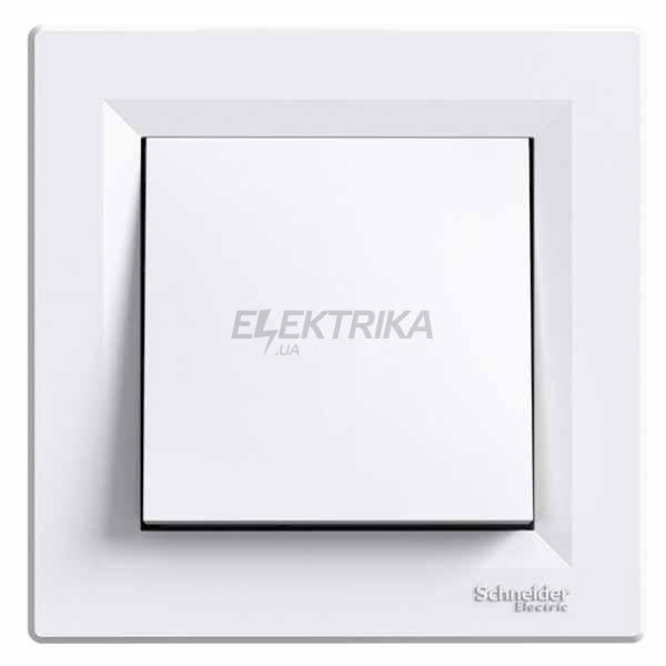 Вимикач одноклавішний Schneider Electric Asfora білий (EPH0100121)