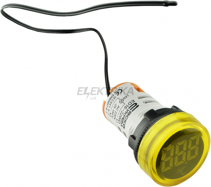 Термометр цифровий АСКО-УКРЕМ ED16-22 WD -25 С - 150 С жовтий (A0190010045)
