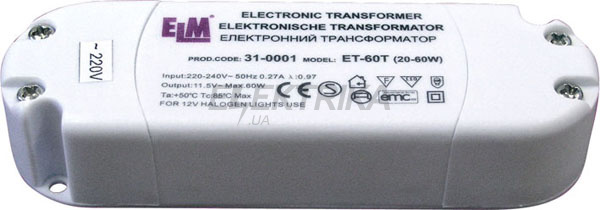Електронний трансформатор ELM ET-60T