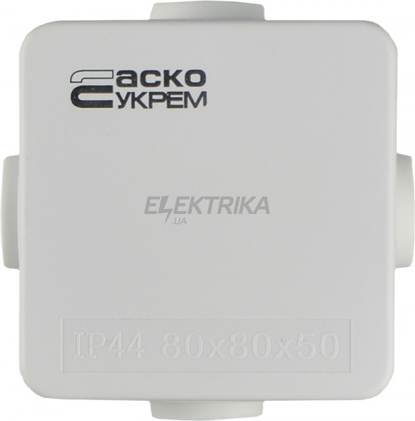 Коробка розподільна АСКО-УКРЕМ РК 80*80*50 (TY-RA) (A0150170014)