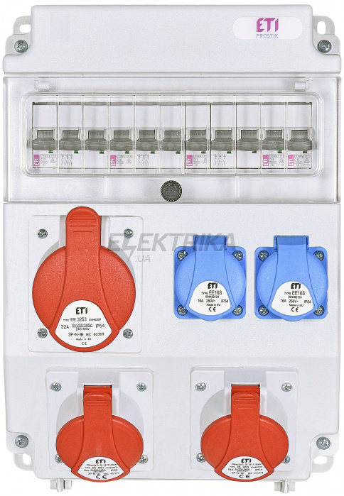 Розетка промислова ETI EDS11 2-2/3-5 16/32 004483306