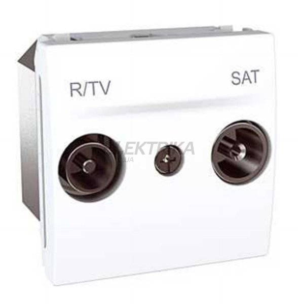 Розетка R-TV/SAT одиночна, біла