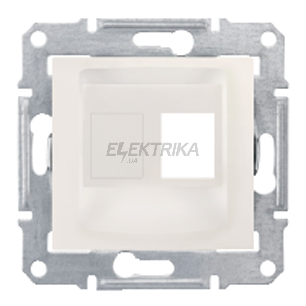 Супорт для конекторів 1м AMP MOL КАТ5Е 6 UTP Schneider Electric Sedna слонова кістка (SDN4300623)
