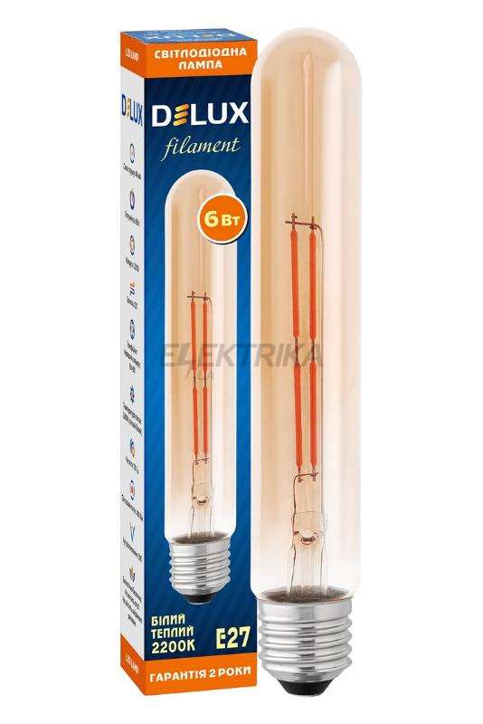 світлодіодна лампа DELUX LR-39 6Вт E27 2200К T30 amber_filament
