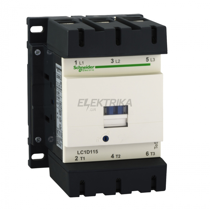 Контактор Schneider Electric Контактор D 3P, 115А,АЛЕ+НЗ,380B,50/60ГЦ LC1D115Q7