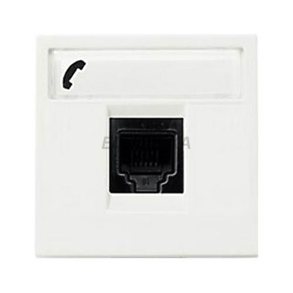 Розетка телефонна RJ12 Zenit N2217.6 BL, білий