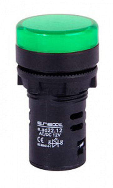 Індикатор світлосигнальний e.ad22.24.green Ø22мм 24В АС/DC, зелений
