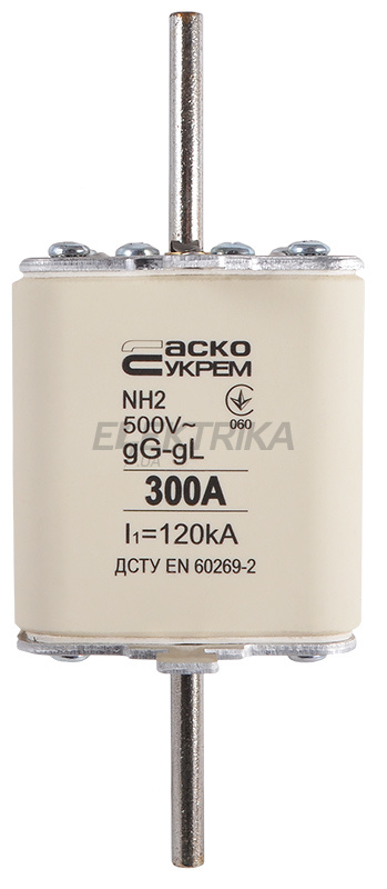 Запобіжник ножовий плавкий АСКО-УКРЕМ NH2 300A gG (A0050010043)