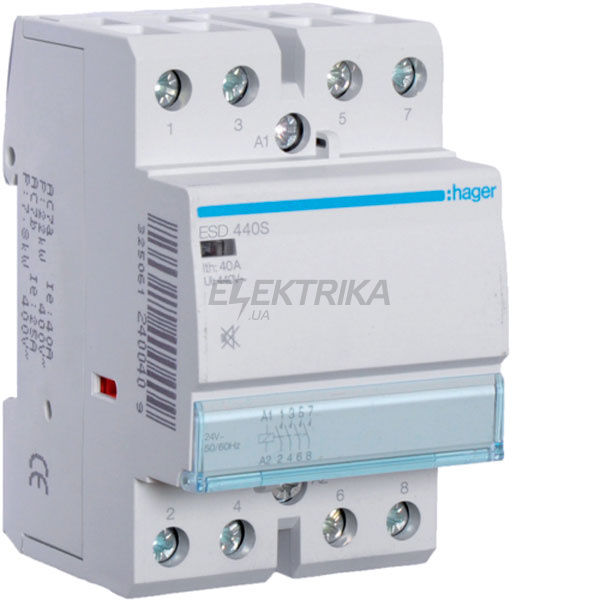 Контактор безшумний 40A, 4НО, 230В