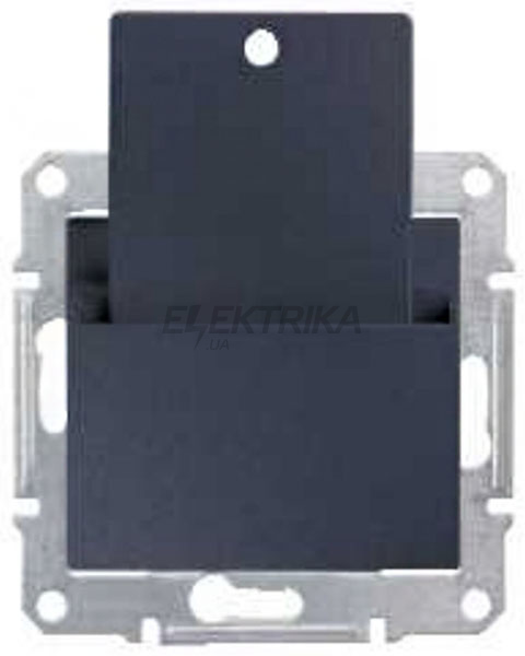 Вимикач картковий Schneider Electric Sedna графіт (SDN1900170)