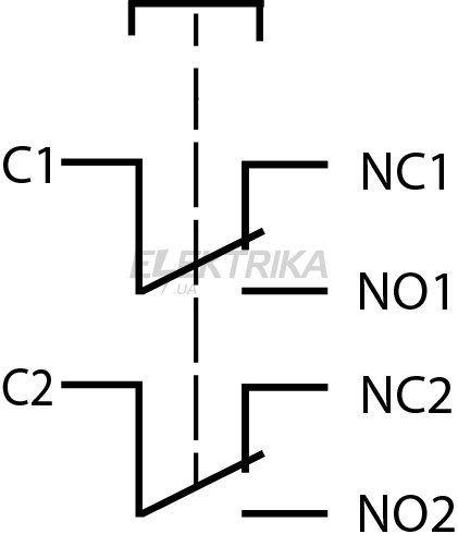 Кнопка металева АСКО-УКРЕМ TYJ 19-212 2NO+2NC (A0140010109)