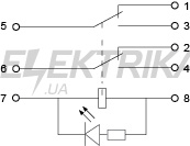 Реле проміжне АСКО-УКРЕМ LY2 (АС 24 V) (A0090070001)