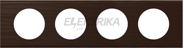 Рамка, програма Celiane, 4 поста, венге