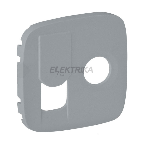 Панель лицьова розетки TV+RJ45, алюміній, Valena ALLURE