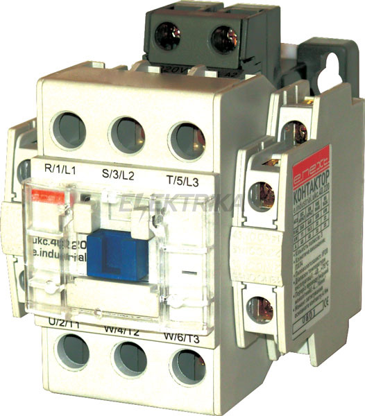 Контактор E.NEXT e.industrial.ukc.12.380, 12А, 380В, no+nc (i.0090021)