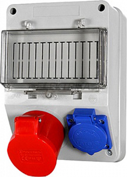 Монтажний набір 32А 3Р+N+Z 220/400V, 16A 2P+Z 250V, клемна колодка 5х6кв.мм