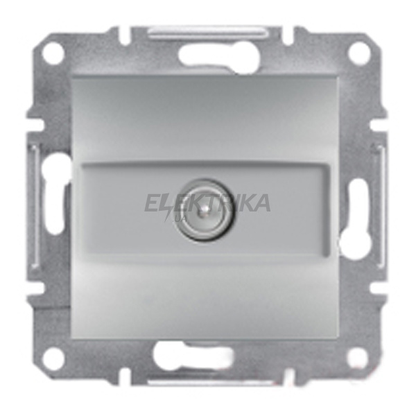 Розетка прохідна Schneider Electric Asfora 4дб алюміній (EPH3200261)