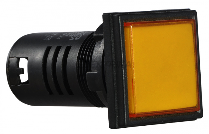 Сигнальна арматура АСКО-УКРЕМ AD22-22F 220V АC жовтий (A0140030155)