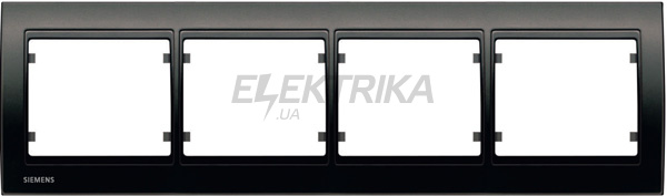 Рамка 4 пост Siemens Mega коричневий самоа (S22004 MS)