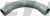 Плавний кутовий з'єднувач e.pipe.angle.large.stand.20