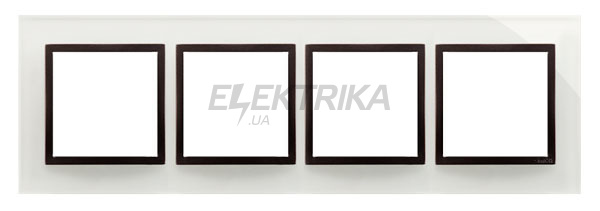 Рамка скляна 4-поста Simon 54, штормова хмара, вставка графіт