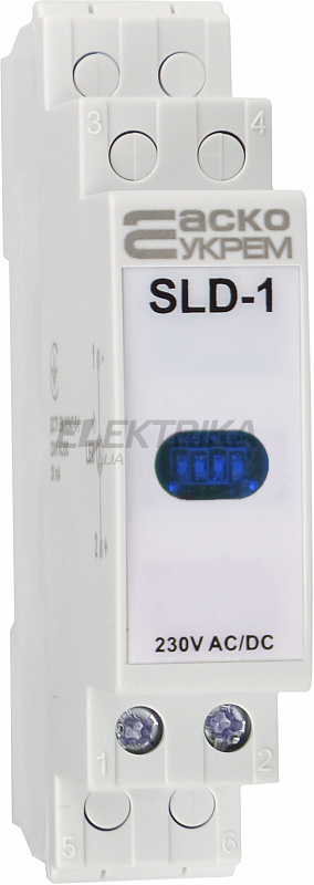 Модульний сигнальний індикатор 230V AC/DC SLD-1 синій (A0140030034)