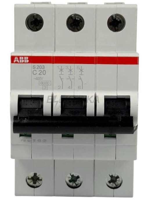 Автоматичний вимикач ABB S203-C20 (2CDS253001R0204)