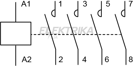 Контактор модульний АСКО-УКРЕМ MK-N 4P 63A 4NO (A0040030034)