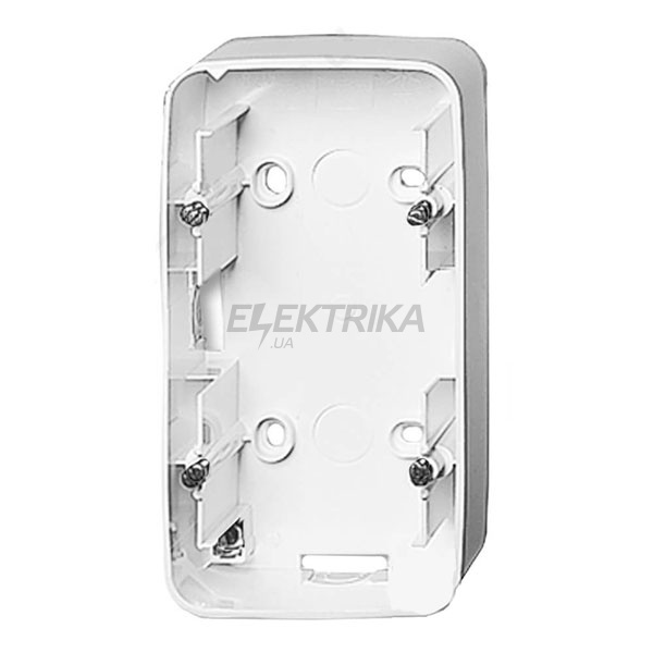 Коробка для накладного монтажу, 2 поста, білий, Valena ALLURE