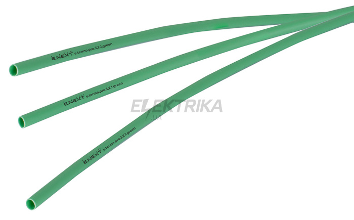 Термоусаджувальна трубка з клейовим шаром e.termo.pro.3,2.1.green, 3,2/1, 1м, зелена (p092003)