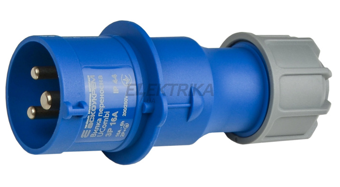 Вилка переносна серії UCombi  3P 16А IP 44 (A0080010101)