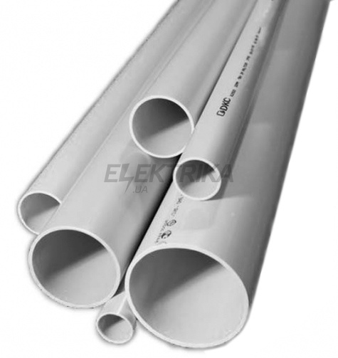 Труба жорстка гладка Light, 20 мм, сірий