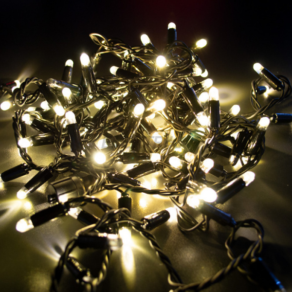Гірлянда вулична STARLIGHT бахрома теплий білий 75LED IP44 чорний 2x0,7м (000057271)
