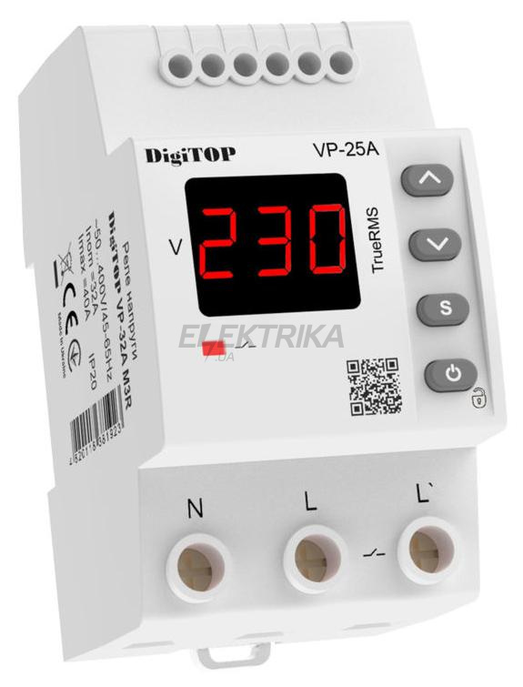 Реле напруги – VP-25A M3R DigiTOP (VP25AM3R)