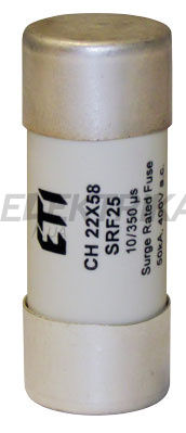 Плавка вставка запобіжник ETI CH22x58 SRF25-I /400V 002646010