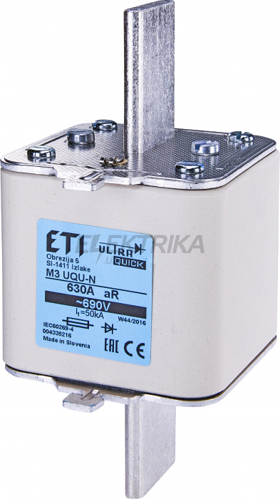 Плавка вставка запобіжник ETI M3UQU-N/315A/690V 004335209