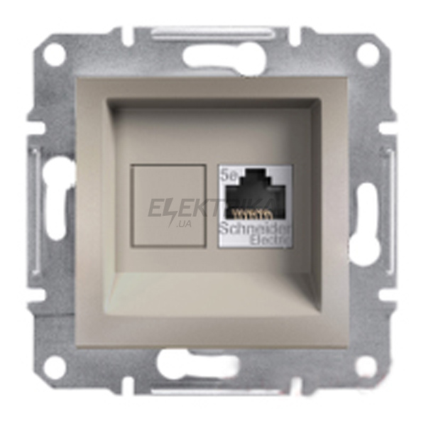 Розетка комп'ютерна RJ45 Schneider Electric Asfora бронза (EPH4700169)